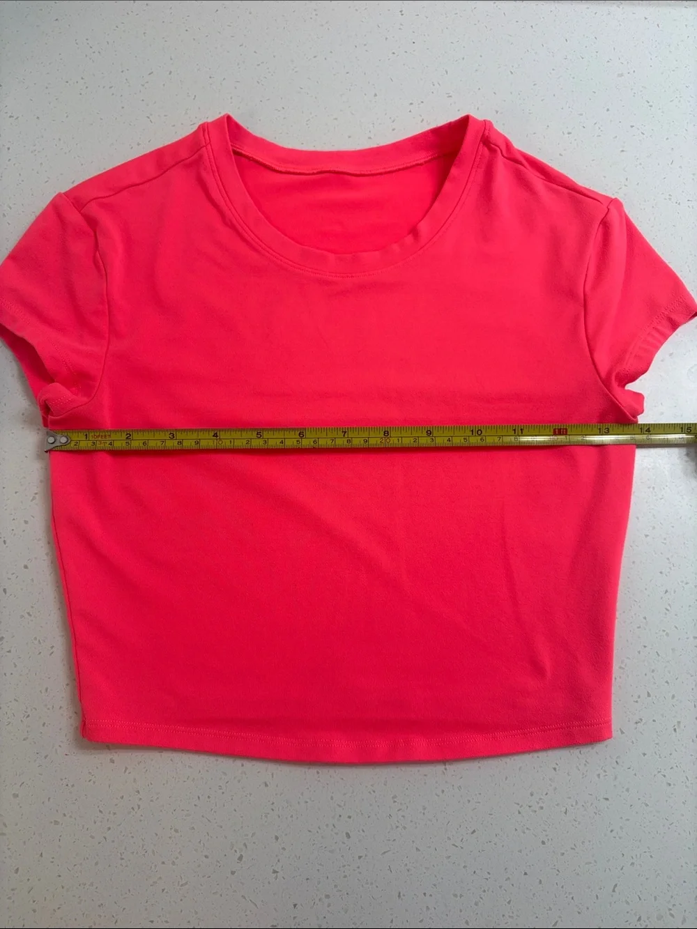 Alo Yoga Micro Short Sleeve Crop Tee Coral/Pink